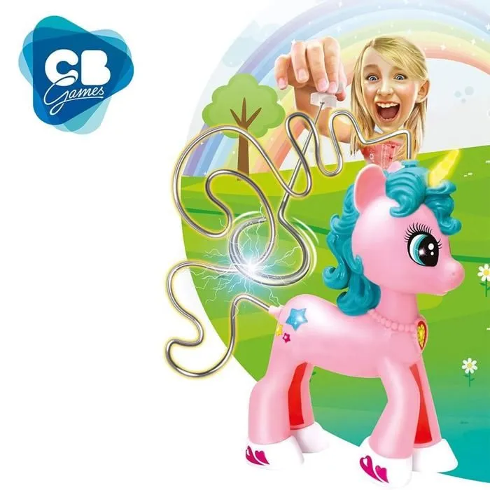 Labyrinthe électronique licorne COLORBABY avec jeu de société lumière et sons-2
