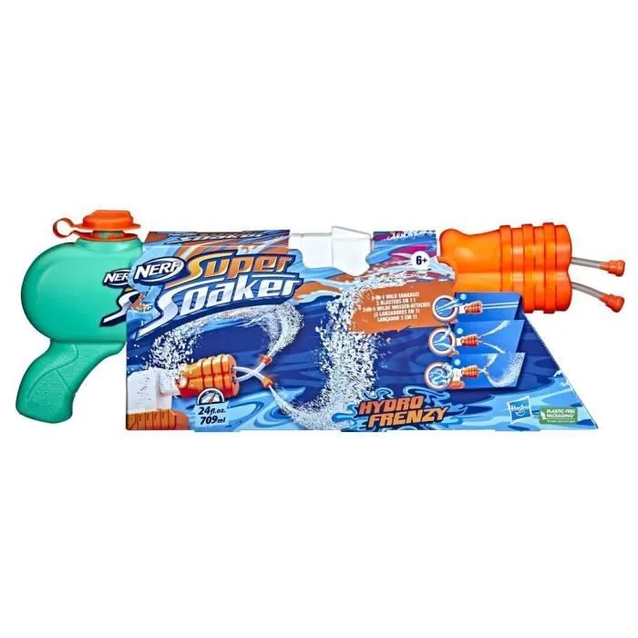 Pistolet à eau Hydro Frenzy NERF Super Soaker - 3 blasters en 1 - Mixte - A partir de 6 ans-3