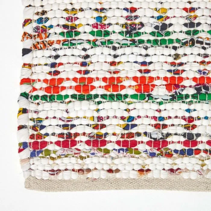 Tapis Chindi multicolore à motif triangles - Chindi - 66 x 200 cm-2