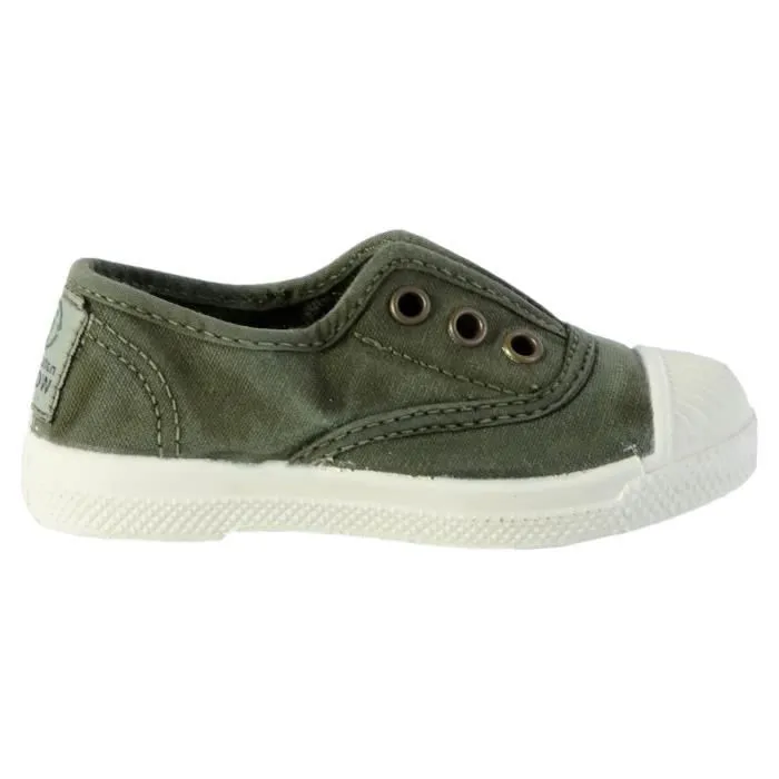 Tennis Enfant - Natural World - Ingles - Vert - Kaki enz - Élastique-1