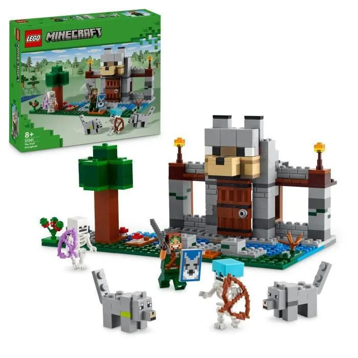 LEGO® Minecraft® 21261 La forteresse du loup - Jeu d’exploration sur le thème du squelette-0