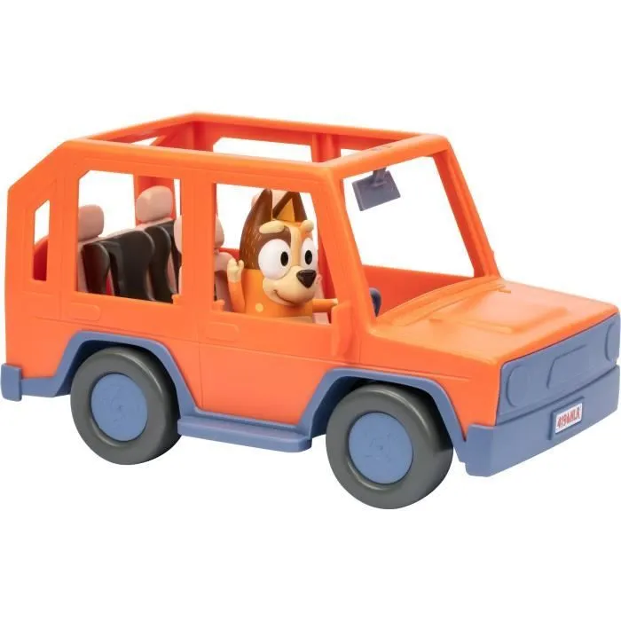 Voiture de Bluey - BLUEY - Véhicule familial avec figurine Chilli et accessoires-5