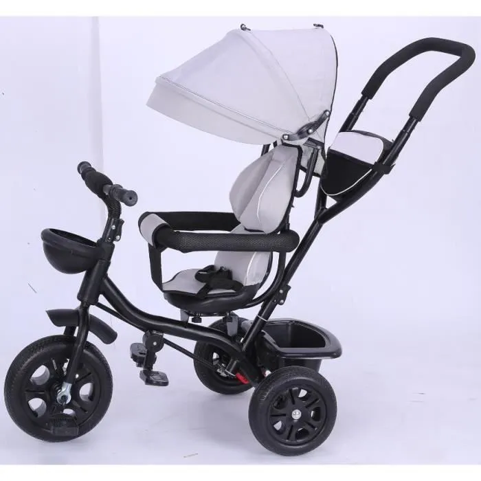 Tricycle évolutif mixte pour enfant de 1 à 5 ans - Gris-1