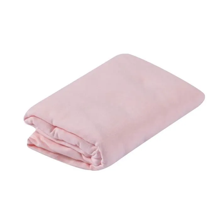 Drap housse en jersey DOMIVA - Rose poudré - 70 x 140 cm-1