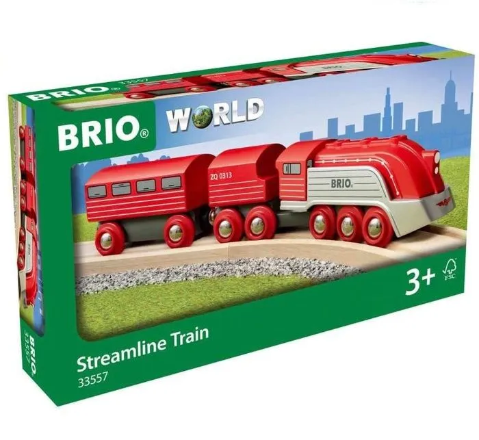 Brio World Train Aérodynamique - Accessoire Circuit de train en bois - Ravensburger - Mixte dès 3 ans - 33557-1