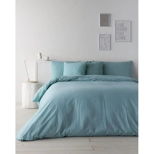 Housse nordique Naturals Lino Vert - dimensions:Dimensions Lit de 135 (220 x 220 cm)-3