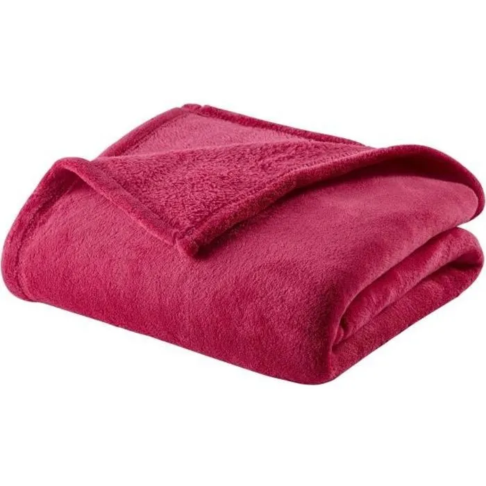 DOUX NID Couverture MICROLON 75x100 cm Fuchsia-0