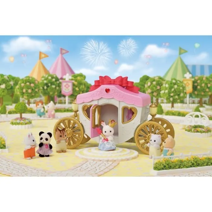 SYLVANIAN FAMILIES - Le carrosse royal - Bébé lapin chocolat - Terrasse - Jouet Enfant Fille - LA FETE FORAINE-7