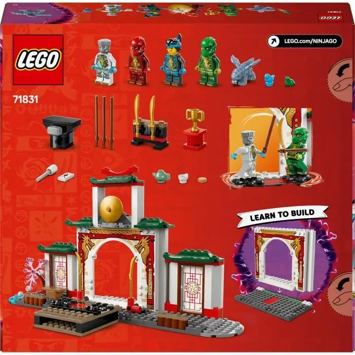 LEGO NINJAGO 71831 Le temple de Spinjitzu des Ninjas - Jouet dragon pour enfants dès 4 ans-5