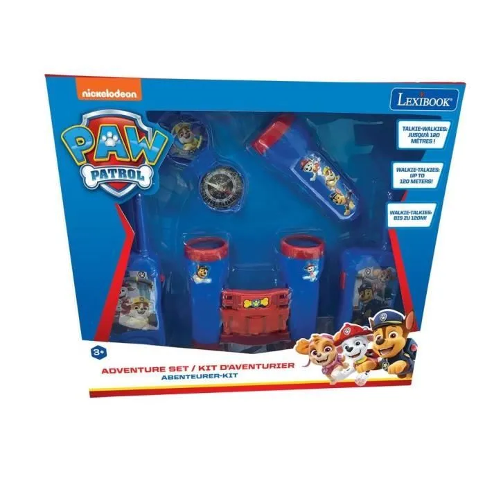 Kit d'aventurier Pat' Patrouille - Talkie-Walkies, jumelles, lampe torche et boussole-1