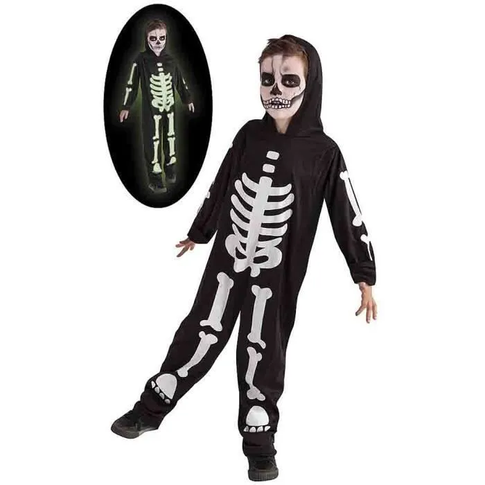 Costume Squellette - Enfant - APTAFÊTES - Noir - 100% polyester - Fille - A partir de 3 ans - Intérieur-0