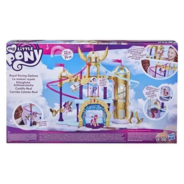 Château La Maison Royale My Little Pony avec tyroliennes et figurine Princess Petals-1