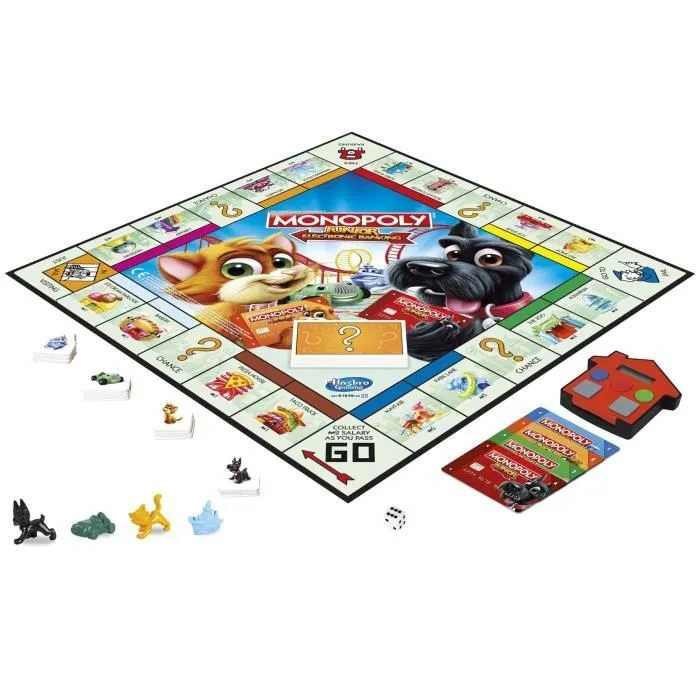 Monopoly Junior Electronique - Jeu de société pour enfants - Jeu de plateau-1