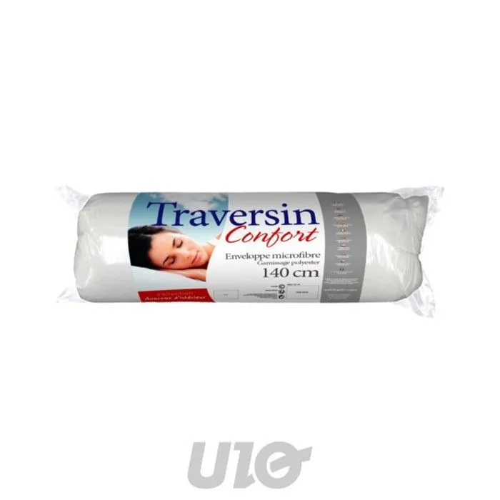 Traversin - DOUCEUR D'INTERIEUR - 140 cm - Microfibre douce - Garnissage polyester - Lavable 30°-0