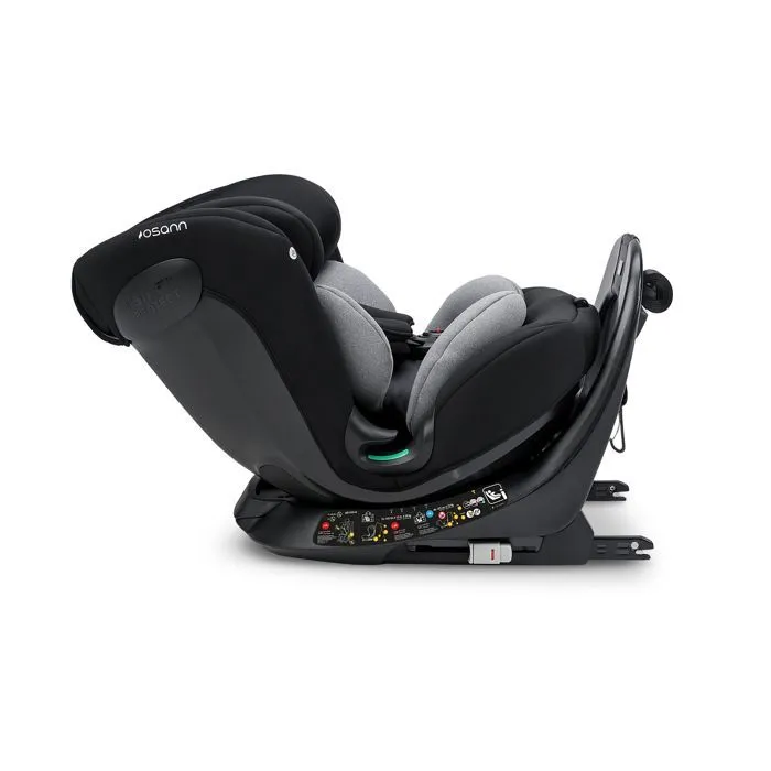 OSANN - Siège auto bébé/enfant Taos360 rotatif Isofix/Top-Tether - 40-150cm - 0/12 ans - Groupe 1/2/3 - Gris  Gris - 40-150 cm-4