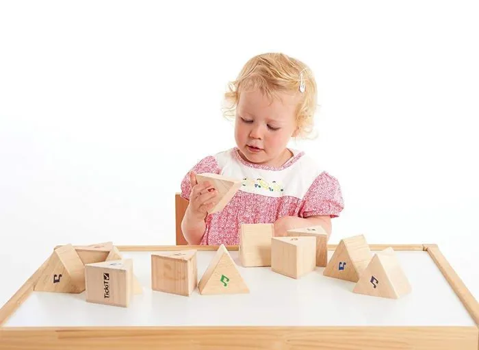 Set de 12 prismes en bois de jeu TICKIT - Jeu éducatif en bois - Mixte - A partir de 3 ans-2