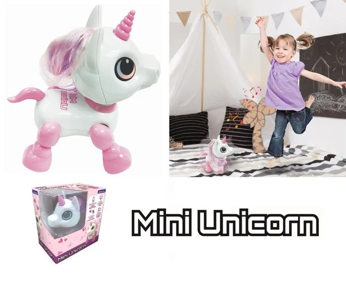 Robot Licorne Power Unicorn Mini - Effets Lumineux et Sonores - Contrôle par Claquement de Main - Répétition-3