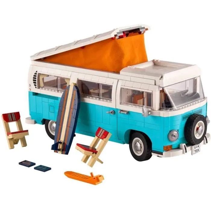 Jouet - Lego - Camping-car Volkswagen T2 - Bleu, Blanc - A partir de 5 ans - 10279-2