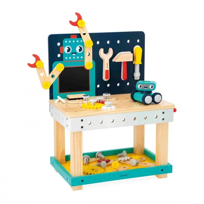 Établi Robot Brico'Kids - Jeu de Bricolage Enfant - 51 Accessoires + 3 Outils +1 Robot - Jeu d'Imitation - Dès 36 Mois-4