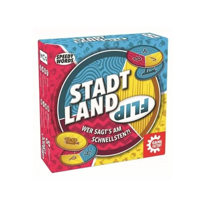 Jeu de société - GAME FACTORY - SPEEDY WORDS-LA VILLE LAND RIVIÈRE - Jeu d'ambiance - 2 joueurs ou plus-0