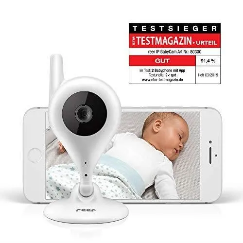 Babyphone vidéo - REER - 80300 - Caméra IP - Vision nocturne - Sans fil-0