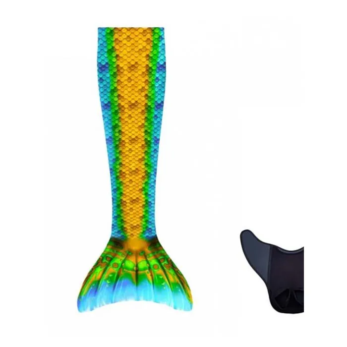 Déguisement queue de sirène avec monopalme aquaris Kuaki Mermaids-0