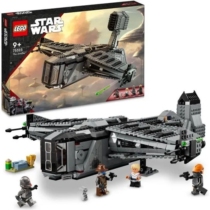 LEGO 75323 Star Wars Le Justifier, Jouet Vaisseau Spatial, avec Figurine de Droïde, 4 Figurines, The Bad Batch, Enfants 9 Ans-0