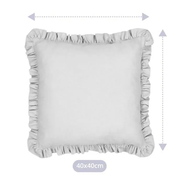 Oreiller coussin câlin décoratif Gris Carré - coussin décoratif avec remplissage chambre d'enfant décoration pour enfant 40x40-1