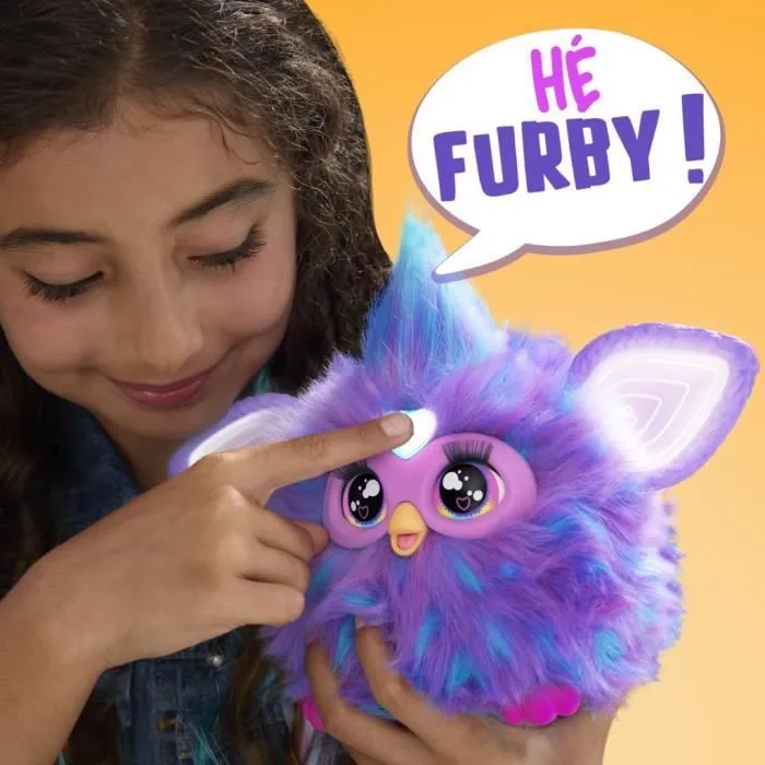 Furby violet, 15 accessoires, peluche interactive pour filles et garçons, animatronique activé par la voix, à partir de 6 ans-4