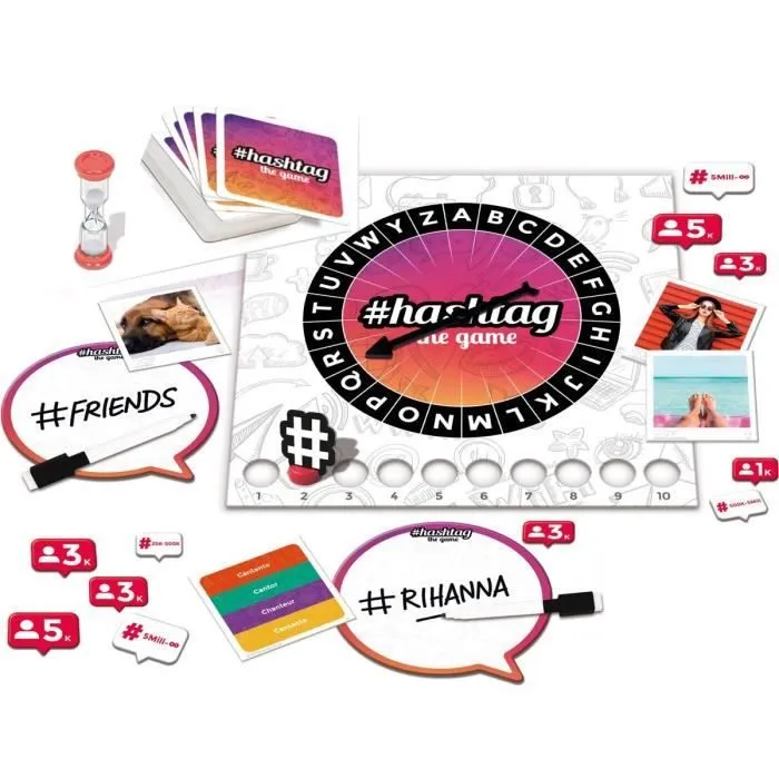 Jeu de plateau Hashtag Le Jeu - JUMBO - Mixte - Multicolore - Enfant-1
