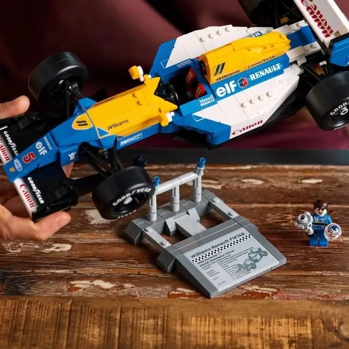 LEGO Icons 10353 Williams Racing FW14B et Nigel Mansell - Voiture de course F1 pour adulte-5