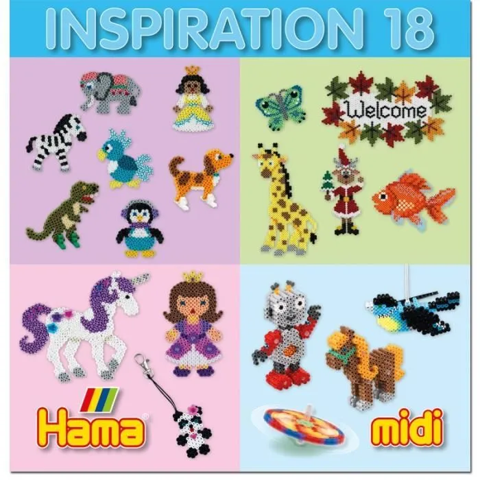 Livre - HAMA - Perles à repasser - Inspiration numéro 18-0