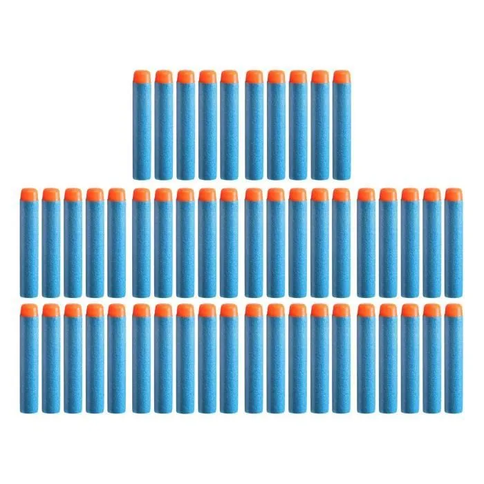 NERF Elite 2.0 Recharge de 50 fléchettes - En mousse NERF Elite 2.0 officielles - compatibles avec les Blasters NERF - Dès 8 ans-2