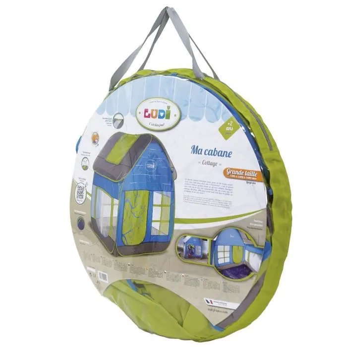 Tente d'Activité LUDI - Ma Cabane Cottage - Grand Volume Intérieur - Mixte - 130x120x144 cm-7