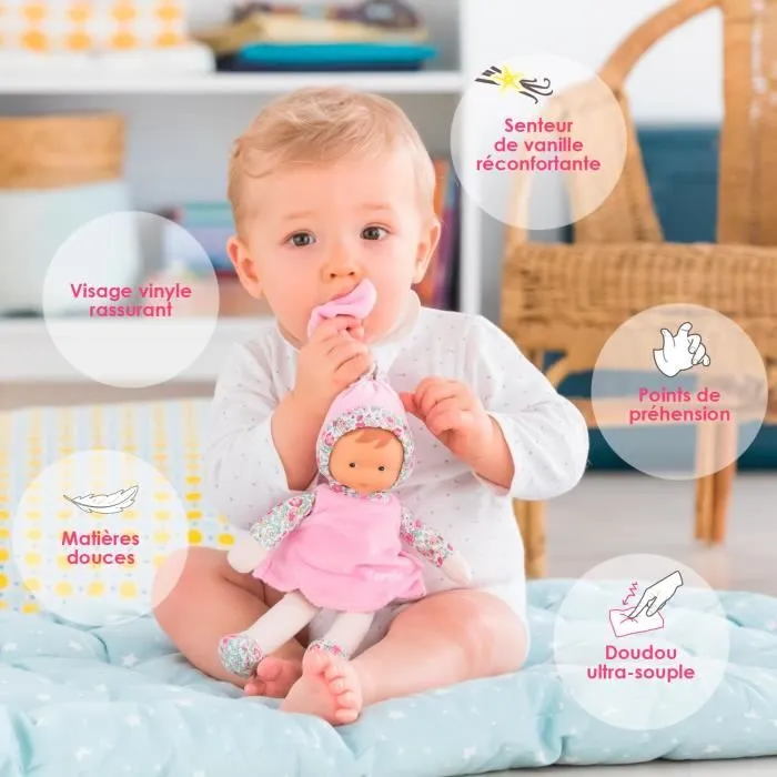 Mon Doudou COROLLE - Miss Rose Jardin en Fleurs - 25 cm - petite poupée - senteur de vanille - dès la naissance-2