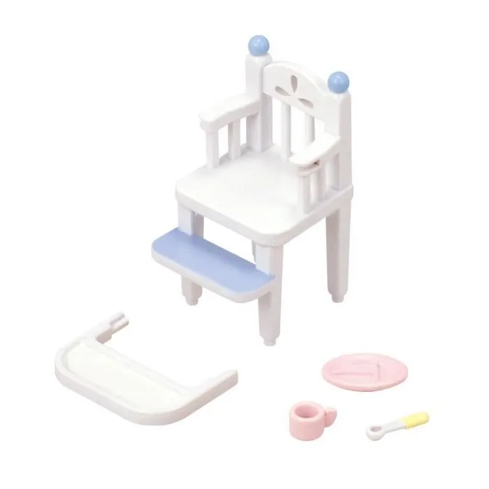 Chaise Haute Pour Bébé - SYLVANIAN FAMILIES - Nouveau Design - Garçon et Fille - A partir de 3 ans-1