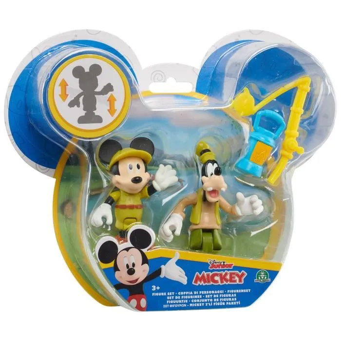 Figurines articulées Mickey Camping - MIA GIOIELLI - MCC043 - 2 accessoires - 7,5 cm - Jouet enfant 3 ans-3