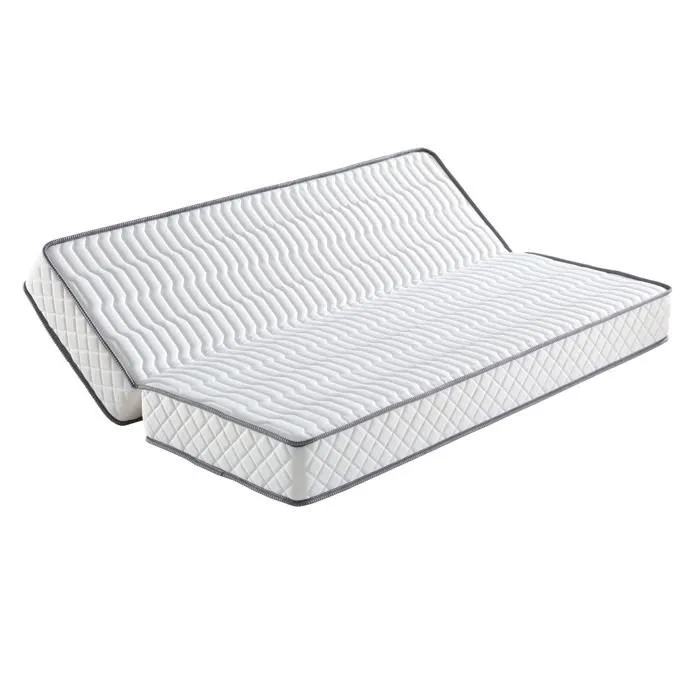 Matelas Clic Clac 140x190 cm Mousse Poli Latex 15 cm Épaisseur Soutien Ferme avec Oreiller - MATELAS TECHNO CC 15-1