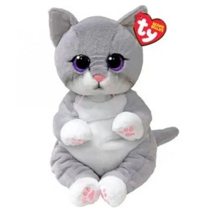 Peluche - TY - Morgan Bonnet Chat - 24 cm - Rose - Douceur VelveTy-0