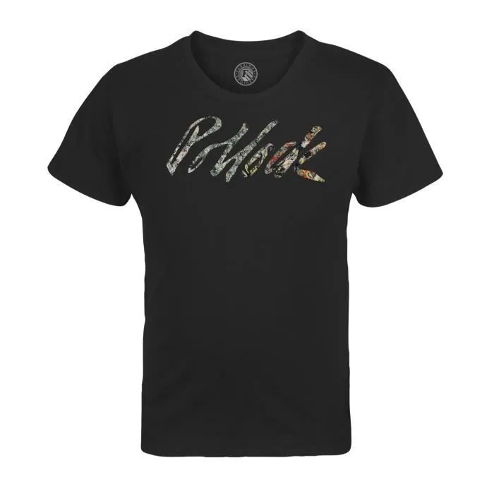 T-shirt Enfant Noir Pollock Signature Célèbre Peintre Artiste Abstrait Expressionisme-0