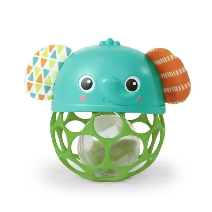 Hochet musical lumineux - BRIGHT STARTS - Giggle & Glow - Jouet éléphant - Oball facile à saisir - Nouveau-né+ - Unisexe-0