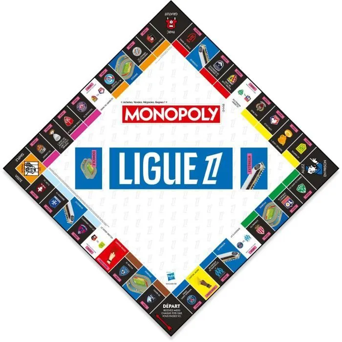 Monopoly Ligue 1 - Plongez dans l'univers du football français, Jeu de société - WINNING MOVES-2