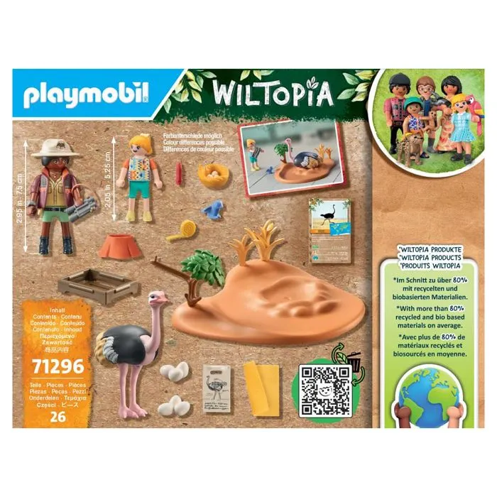 Jouet - PLAYMOBIL - Wiltopia 71296 Explorateurs et nid d'autruche - Mixte - Blanc - Enfant-2