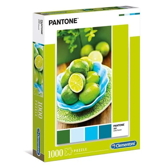 Puzzle 1000 pièces - Clementoni - Pantone Citrons - Jaune - Enfant 14 ans et plus-0