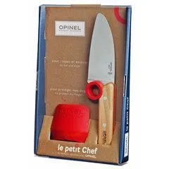 Couteau - OPINEL - Le petit Chef - Couteau de Chef - Protège-doigts - Enfant-0