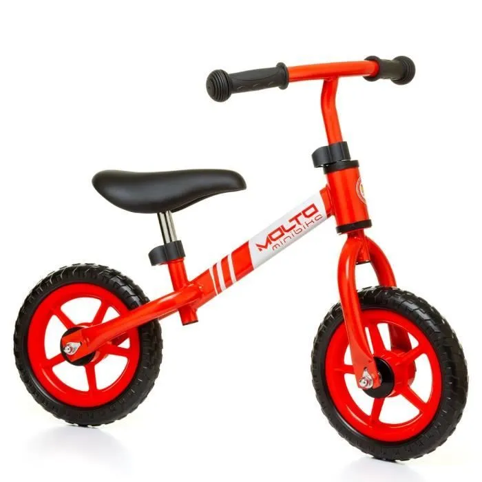 Vélo sans pédales - Molto - Minibike Rouge - 10 pouces - 2 à 5 ans - Ultra-léger-0