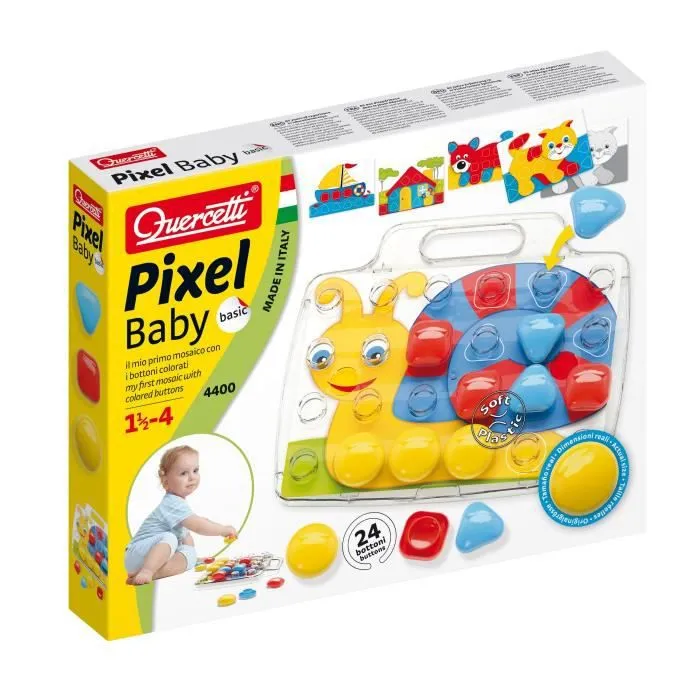 Jeu de mosaïques Pixel Baby Basic - QUERCETTI - Mixte - Dimensions 36 x 28 x 5 cm-2