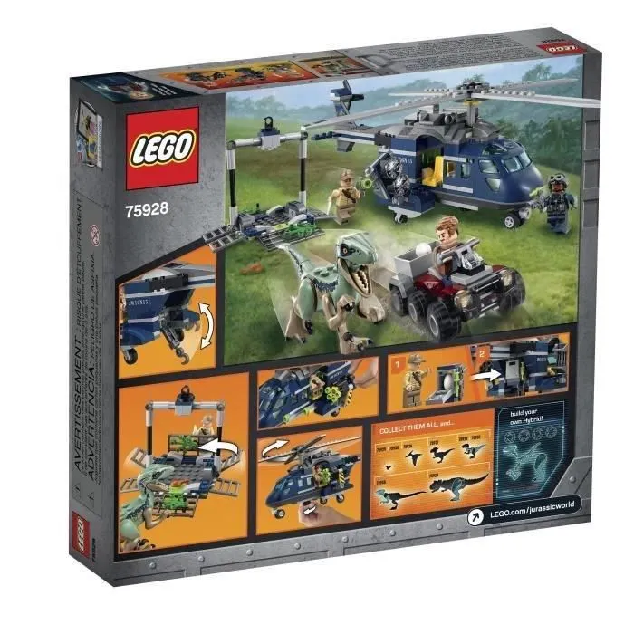 LEGO® Jurassic World™ 75928 La Poursuite En Hélicoptère De Blue - Jeu de construction-4