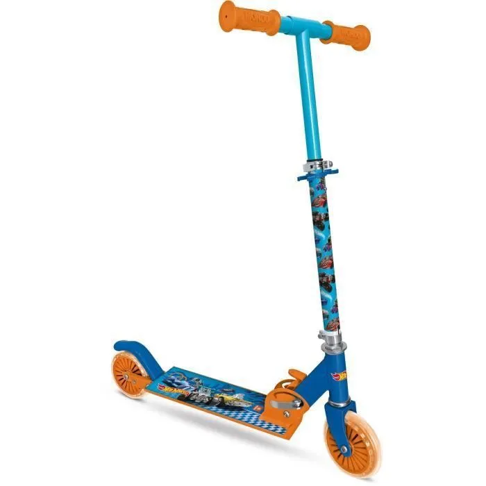 MONDO - Trottinette / Patinette 2 roues pliable - Hot Wheels-0