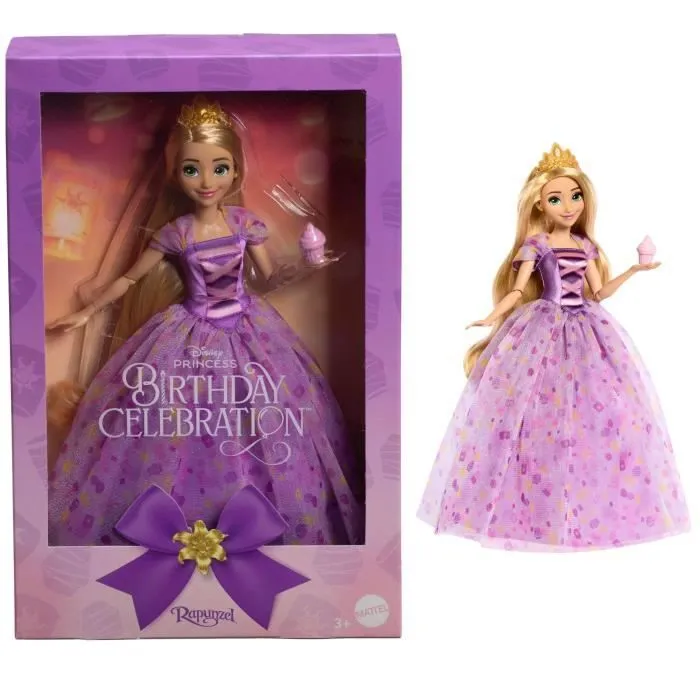 DISNEY PRINCESSES Raiponce Fête d’Anniversaire-Poupée inspirée du film - HYC38-0